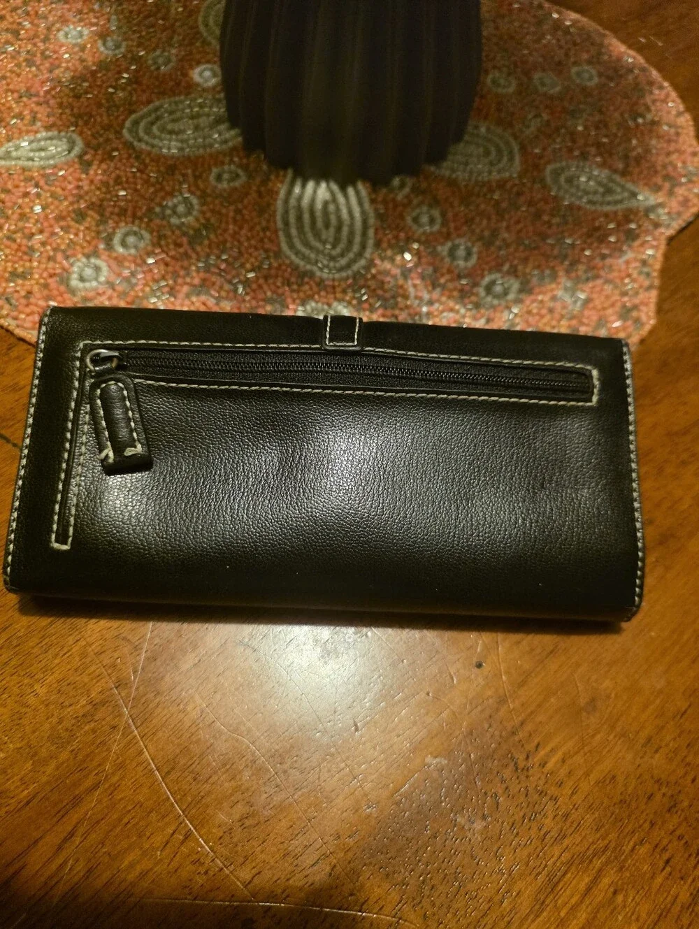 Tommy Hilfiger Black Leather Continental Wallet